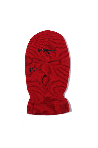 Tessero Cagula Hip hop tip Balaclava unisex, brodat cu model cu AK47, Savage,...
