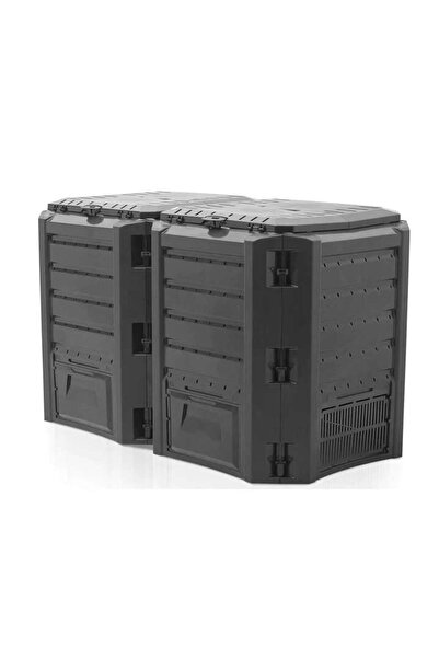 Prosperplast Compostor de gradina, 2 module, Module Compogreen, 800 L, negru,...