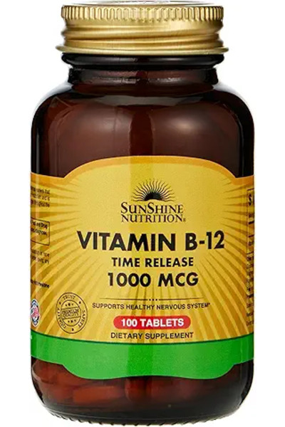 Sunshine Nutrition صن شاين إن فيتامين ب-12 1000 ميكروغرام أقراص 100 قرص