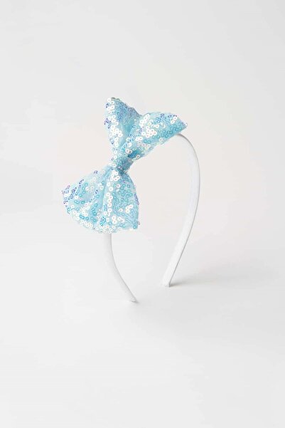 Banamio تاج مزين بفيونكة من الترتر الملون