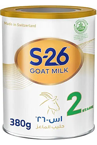 S-26 حليب الماعز S26 2، المرحلة 2، من 6 إلى 12 شهرًا، تركيبة متابعة، 380 جرام