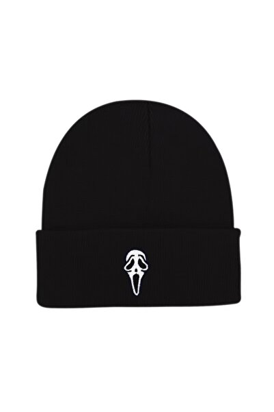 Tessero Τρομακτική πλεκτή μάσκα, unisex, καθολικό μέγεθος, Tessero, μαύρο