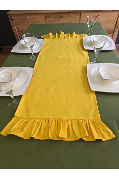 Angels' Collection Two-Sided Ruffle Runner - Has a Liquid Repellent Property