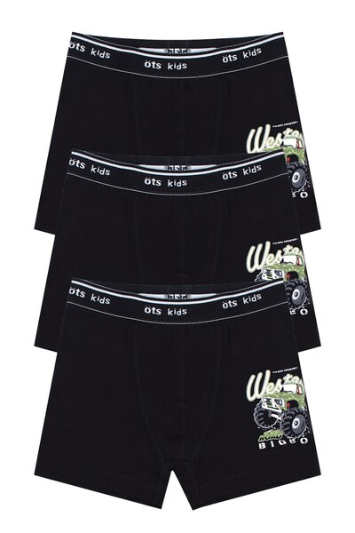 Öts Боксерки за момчета, 3 броя в пакет (96% памук - 4% еластан)