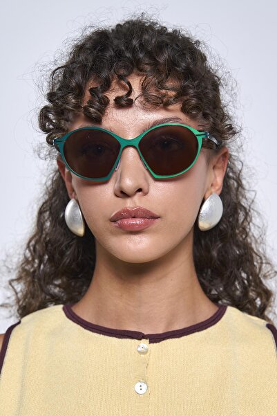 Bilge Karga نظارات شمسية من سوليس باللون الأخضر والبني