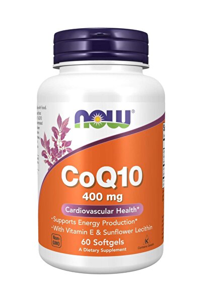 Now CoQ10 400mg, Pharmaceutical Grade, All-Trans Form, 60 Softgels
