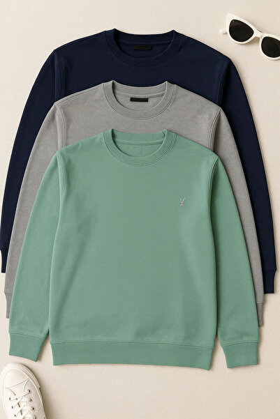 COMBİNE MİCHAİL Hanorac pentru bărbați, confortabil, casual, largi, din 3 piese