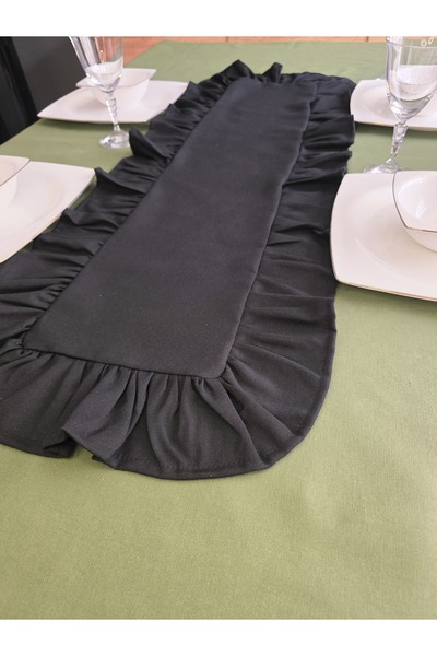 Angels' Collection Ruffled Around the Edge Runner - Has a Liquid Repellent Property