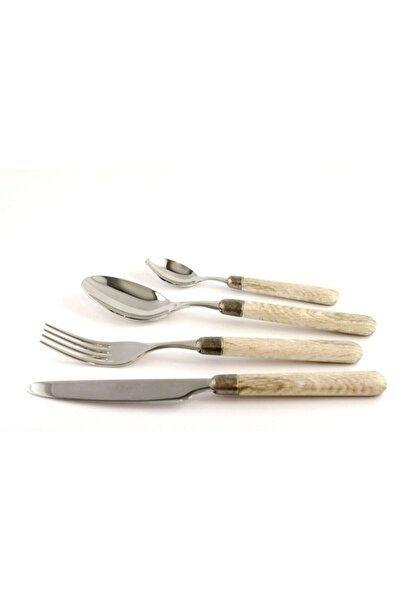 RİVADOSSİ SANDRO Rivadossi Cortina Krem 36 Parça Çatal Bıçak Seti