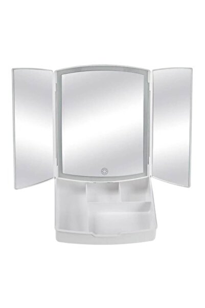 ANTBRO ® Foldable Makeup Mirror with Triple Panels and LED Lighting