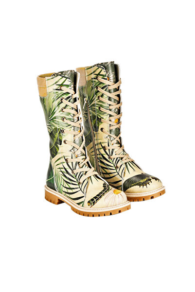 Streetfly Πολύχρωμες μακριές γυναικείες μπότες με φερμουάρ