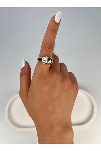 Kius خاتم ذهبي مرصع باللؤلؤ من السلسلة الخاصة