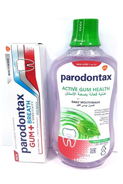 Parodontax Toothpaste for treating bleeding gums and bad breath with mouthwash 500 ml