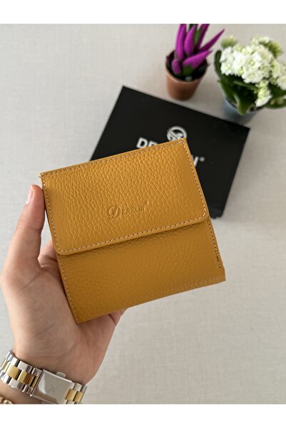 DERKON محفظة نسائية من الجلد الطبيعي طراز جونو بحجم يمكن أن يناسب كل حقيبة