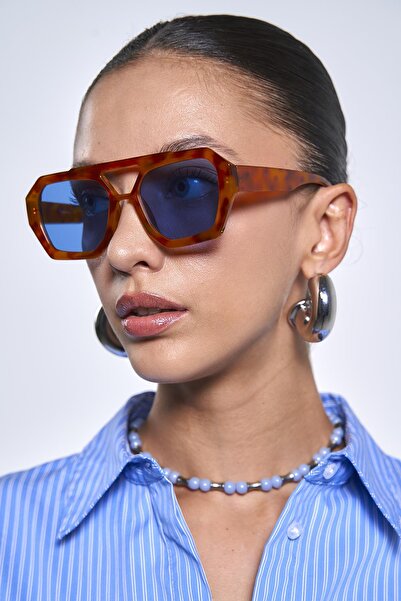 Bilge Karga Kaitlyn Orange Blue Sunglasses