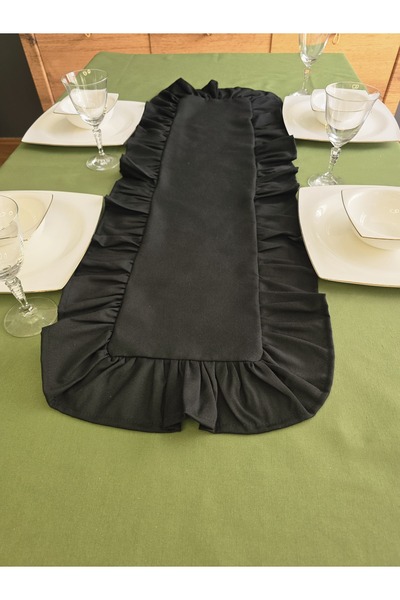 Angels' Collection Ruffled Around the Edge Runner - Has a Liquid Repellent Property