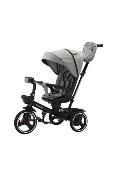 L-Sun Tricicletă cu poziție de dormit, lumini și muzică SL06 Gri
