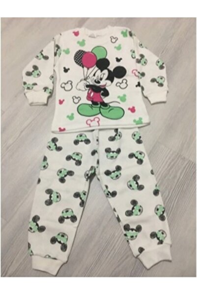 Atabay Kids Atabay 53-50-23 Printed 2-Piece Girls' Pajama Set 1-3 Years