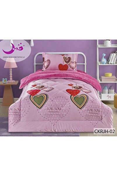 Roshen مفرش أطفال وجهين مخمل فرو 3 قطع من أجل شتاء دافئ لحاف مقاس 160*210