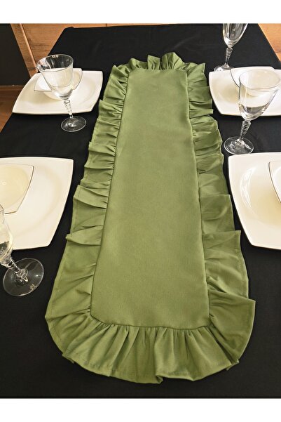 Angels' Collection Ruffled Around the Edge Runner - Has a Liquid Repellent Property