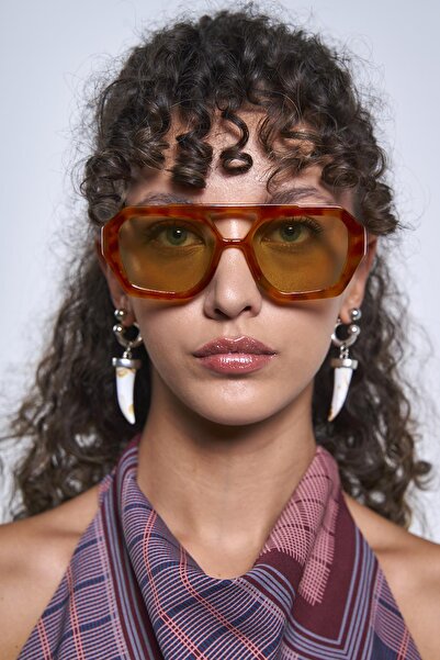 Bilge Karga Kaitlyn Orange Green Sunglasses