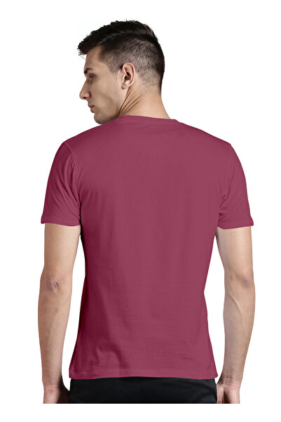LAUREN SMITH Men’s Premium Textured Cotton Lycra V Neck T-Shirt with High Definition Logo - Luxury Casual Tee