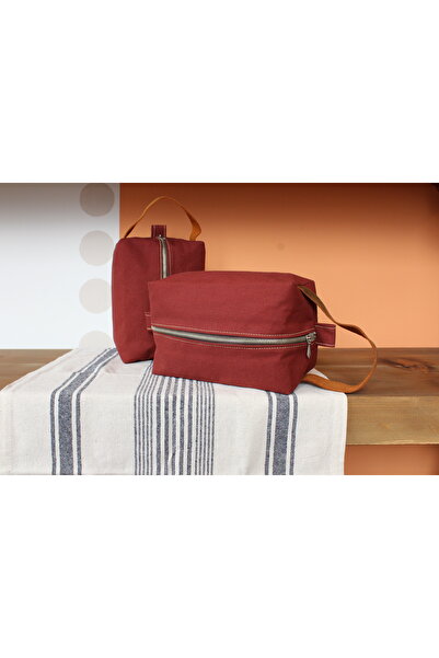 Dathcha Plaid Fabric Makeup and Travel Bag – Cosmetic Organizer, Zippered Han...
