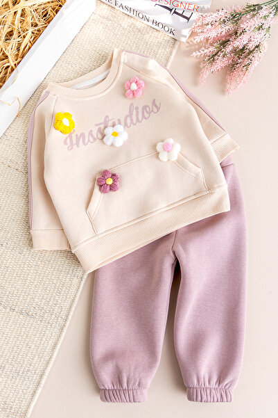 Babymod Two Thread Raised Cotton 2-Piece Baby Girl/Child Set