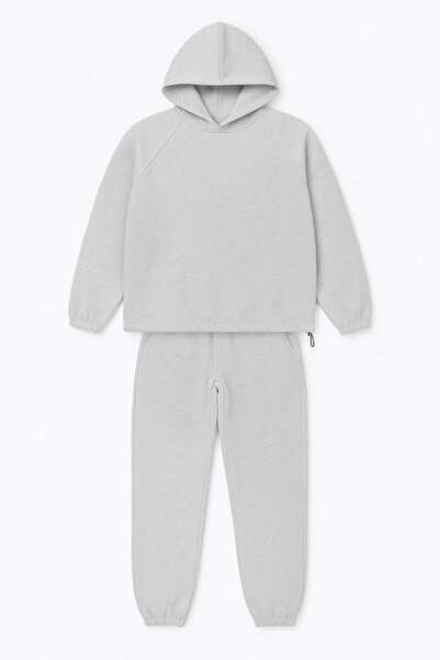 HAKKE Three Thread Hooded Tracksuit Set