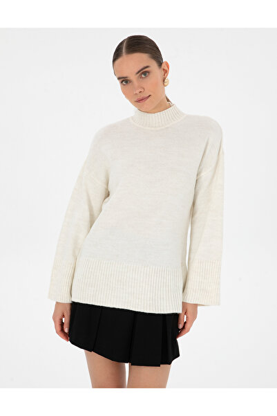 Pierre Cardin Ecru Comfort Fit Half Fisherman Sweater 50310958-Vr019