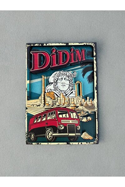 Mundy DİDİM Temalı 3D Eskitme Ahşap Magnet Buzdolabı Süsü