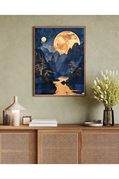 Tuba Decor Tablo dintr-o singură bucată cu rame din lemn pentru sufragerie, s...