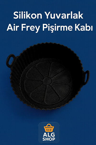 Febros Black Multi-Purpose Airfryer Silicone Container Durable, Heat Resistan...