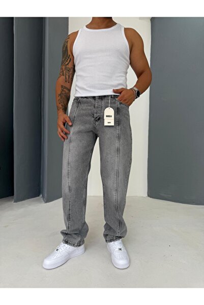 Combineman35 Stitch Detail Baggy Jean Pants