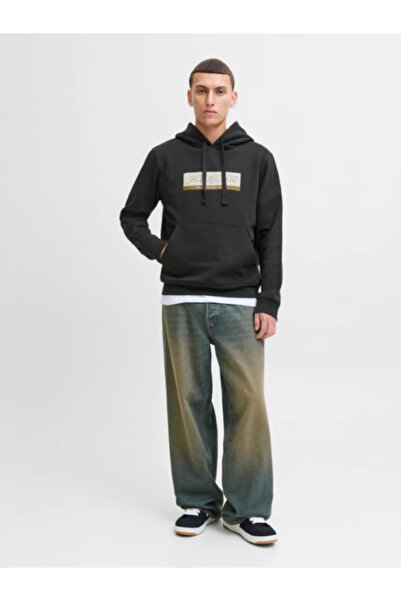 Jack & Jones Jorinwood Block Branding Sweat Hood Erkek Jack&Jones Baskılı Sweat 12283934