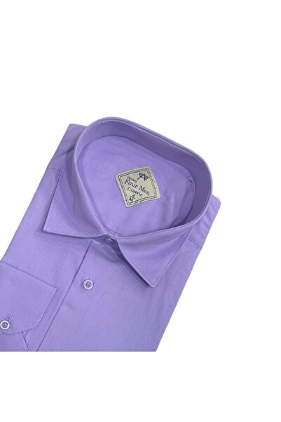 GÖMLEK GALERİSİ Klasik Geniş Kesim Düz Uzun Kollu Erkek Gömlek