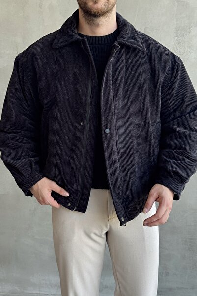 Moderk Yeni Sezon Fitilli Kadife Ceket İçi Astarlı Mont