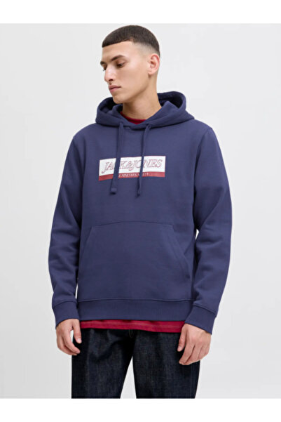 Jack & Jones Jorinwood Block Branding Sweat Hood Erkek Jack&Jones Baskılı Sweat 12283934