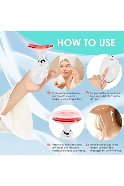genernic High Technology Anti Wrinkle Face and Neck Luxury Lifting Massage, Light Based Face-Neck-Massager
