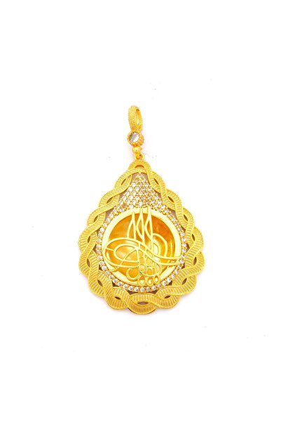 FerizZ Altın Kaplama Tuğralı Kolye Ucu TGR-716