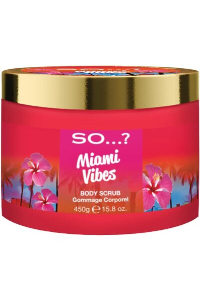 SO مقشر الجسم إسكيبس ميامي فايبس للنساء برائحة الفواكه والزهور، 450 جرام