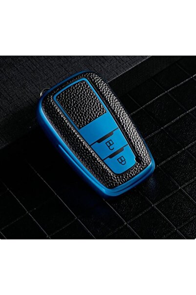 OEM Husă cheie albastră pentru Toyota Camry, Prius, Corolla, C-HR, Prado 2018, RAV 4 - 2 Butoane