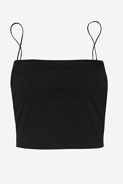 HAKKE Women's ribbed crop tank top with built-in bra support