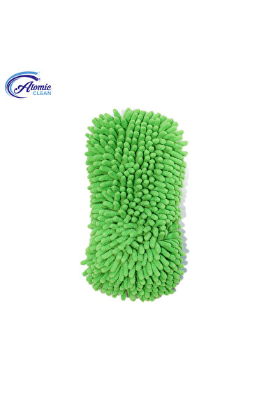 Atomic Clean Burete auto din microfibră chenille Verde R-032