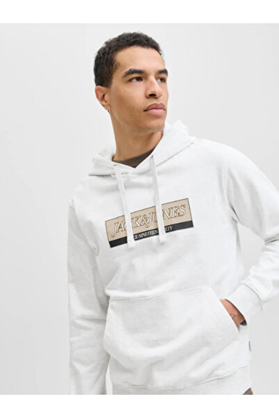 Jack & Jones Jorinwood Block Branding Sweat Hood Erkek Jack&Jones Baskılı Sweat 12283934