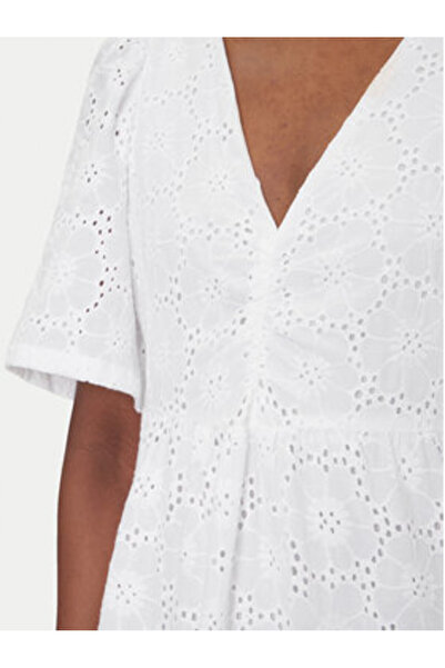 JDY Γυναικείο Καλοκαιρινό Φόρεμα Λευκό JDY-15347544 ΦΩΤΕΙΝΟ ΛΕΥΚΟ