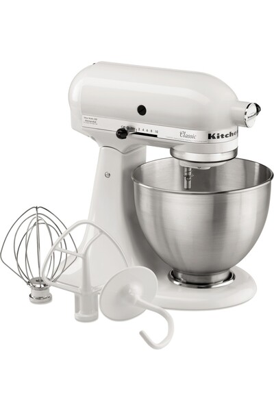 Moratti România Planetary mixer 4.28 liters, white color and stainless steel bowl, 275 W