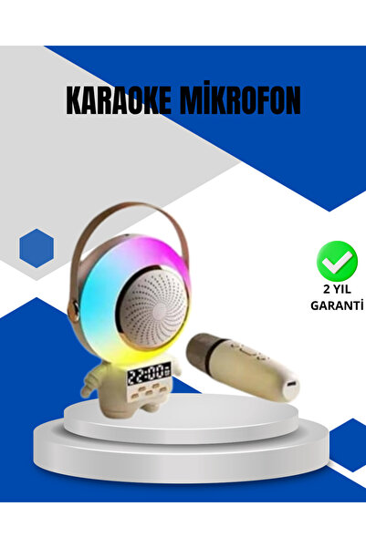 UCUZTEKNO Trendlia Kablosuz Mikrofonlu Astronot Tasarım Bluetooth Speaker Kar...