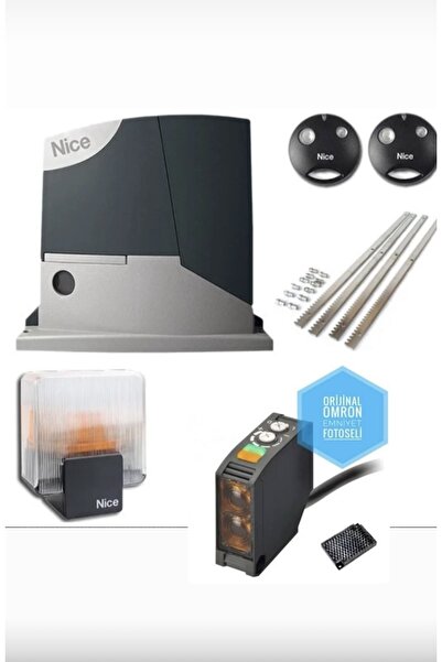 Bft Nice Road 400 Sürgülü Yana Kayar Bahçe Kapısı Motoru OMRON REFLEKTÖRLÜ EMNİYET FOTOSELİ SET