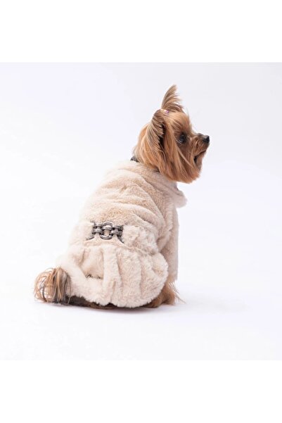 Pawstar EKRU Paris Ceket Kedi Köpek Ceketi Kedi Köpek Kıyafeti Kedi Köpek Elb...